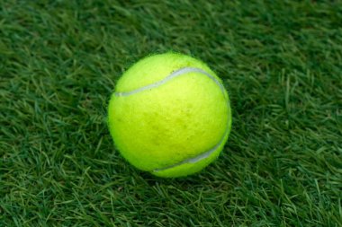 Tenis topu çimen tenis kortunda
