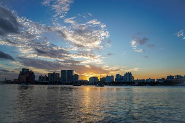 Palm Beach, Güney Florida 'da gün batımı