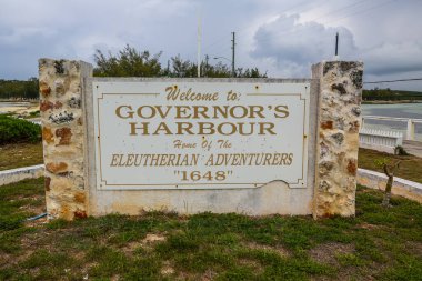 GOUVERNOR 'UN HARBour, BAHAMLAR - 12 Haziran 2019: Vali Limanı, Bahamalar