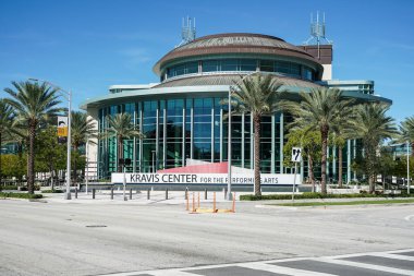 WEST PALM BEACH, FLORIDA - DECEMBER 7, 2021: The Kravis Center for the Performing Arts in West Palm Beach, Florida. Kravis Center is a not-for-profit, professional performing arts center clipart