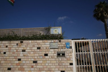 TEL AVIV, ISRAEL - 25 Eylül 2018: Tel Aviv, İsrail Güney Sudan Cumhuriyeti Büyükelçiliği. 