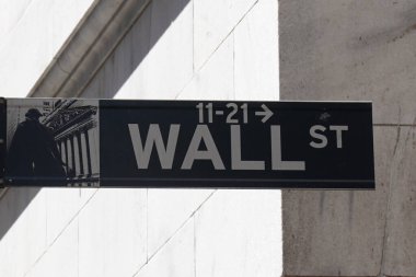 aşağı manhattan Wall street işareti