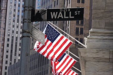 aşağı manhattan Wall street işareti