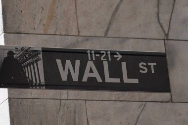 aşağı manhattan Wall street işareti