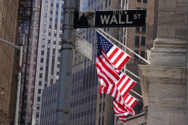 aşağı manhattan Wall street işareti