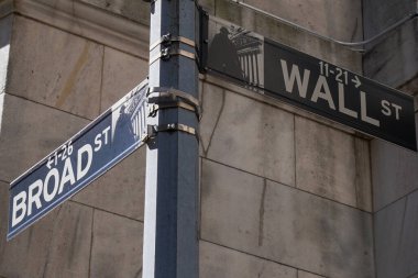 aşağı manhattan Wall street işareti