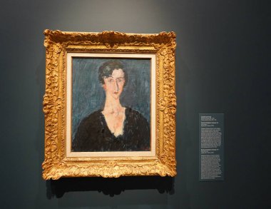 BATI PALM BEACH, FLORIDA - 12 Haziran 2024: Batı Palm Beach, Florida 'daki Norton Sanat Müzesinin iç görünümü