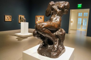 BATI PALM BEACH, FLORIDA - 12 Haziran 2024: Batı Palm Beach, Florida 'daki Norton Sanat Müzesinin iç görünümü