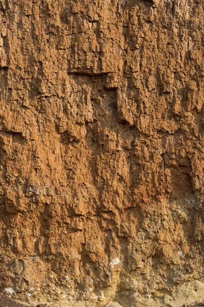 Rocce Sedimentarie Con Alto Contenuto Ossido Ferro Terreno Rosso Terriccio — Foto Stock