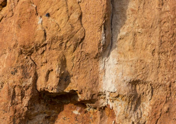 Sedimentary Rocks High Content Iron Oxide Red Soil Loam Texture — Foto de Stock