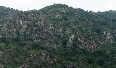 Rhodopes, Güneydoğu Avrupa 'da bir sıradağdır. Bulgaristan. Tektonik çıkıntılar, tektonik süreçlerin etkisi altındaki kayaların oluşumunun ihlalidir..