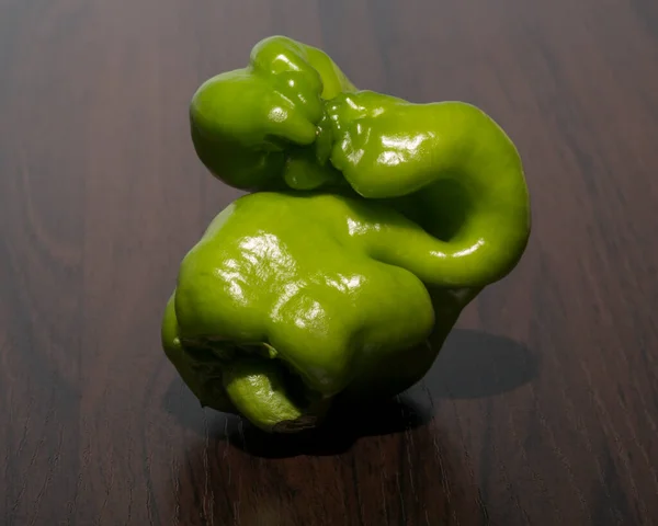Πράσινο Bell Pepper Γνωστό Και Sweet Pepper Capsicum Είναι Καρπός — Φωτογραφία Αρχείου