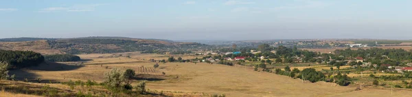 Landschappen Van Noordelijke Regio Van Moldavië Een Pastoraal Panorama Met — Stockfoto