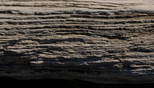 Stone Slab Black Sea Coast Close Layered Structure Sedimentary Rocks — Stock Photo, Image