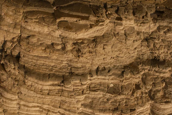 Black Sea Coast Close Layered Structure Sedimentary Rocks Coastal Texture — Stock Photo, Image