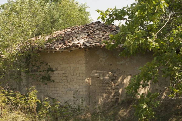 Кинуті Будинки Селах Болгарії Вмираючих Населені Пункти Південно Східній Європі — стокове фото