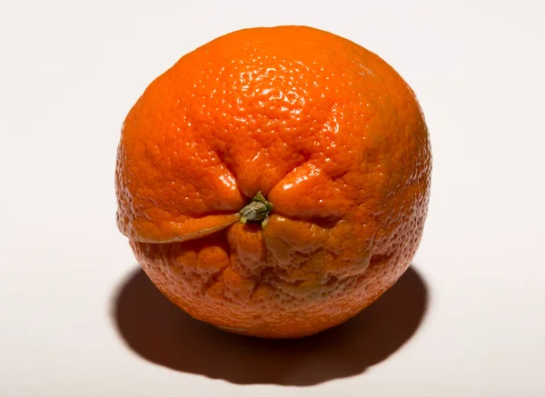 Tangerina Laranja Citrus Reticulata Mandarina Uma Pequena Fruta Cítrica Fundo — Fotografia de Stock