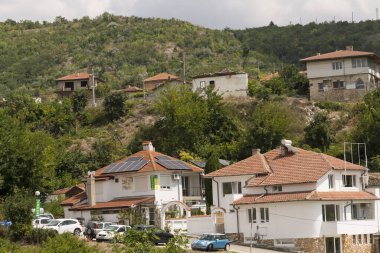 Balchik, Dobrich Eyaleti, Bulgaristan, 13.08.2022. Karadeniz kıyısındaki şehir. Doğu Avrupa Dinlenme Alanı.