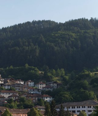 Devin, Smolyan Eyaleti, Bulgaristan. Rodop Dağlarında bir şehir.