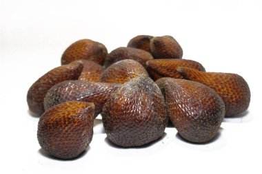 salak fruit or sneak fruit tropical fruit on white background.