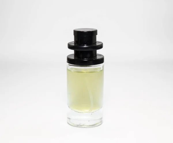 Nieoznakowana Butelka Perfum Szkle Przezroczysta Szklana Butelka Perfum Znakowania Etykietowania — Zdjęcie stockowe
