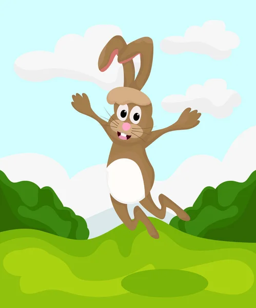 Мультфильм Симпатичный Кролик Зайчик — стоковый вектор