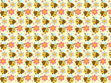 bal arısı ve çiçek desenli paketleme ve hediyeler