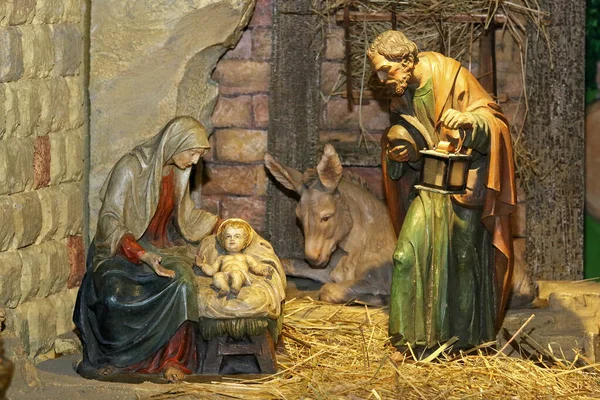 Boże Narodzenie Łóżeczko Liczbami — Zdjęcie stockowe