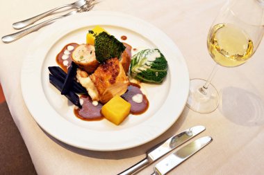 Corn chicken with almond breading