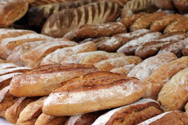 İşaretli taze ekmek