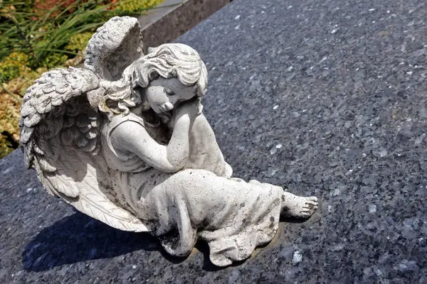 Stock image grave angel, grave figure, grave