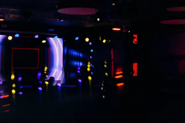 Blurred Bright Colorful Background Entertainment Venues Casino Concert Even — Stock Photo, Image