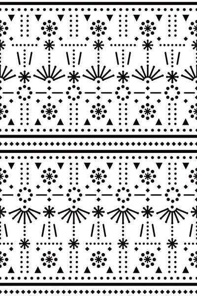 Minimalistisch Textiel Stof Print Naadloos Vector Patroon Met Stippen Lijnen — Stockvector