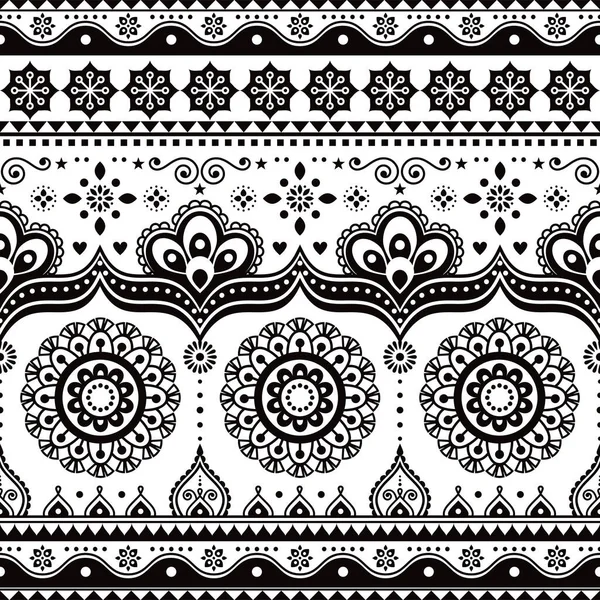 Индийский Пакистанский Дизайн Грузовиков Jingle Грузовиков Плавный Векторный Рисунок Черный — стоковый вектор