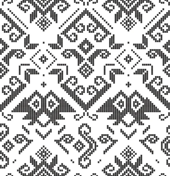 Art Populaire Philippin Unique Tissu Yakan Inspiré Motif Sans Couture — Image vectorielle
