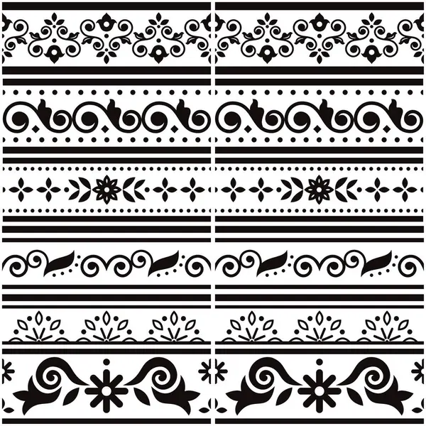 Lisbon Style Azulejo Tile Seamless Vector Border Fram Pattern Collection Stock Illustration