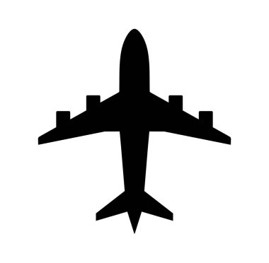 Uçak Simgesi. Uçak Simgesi Taşıma Logosu Şablonu