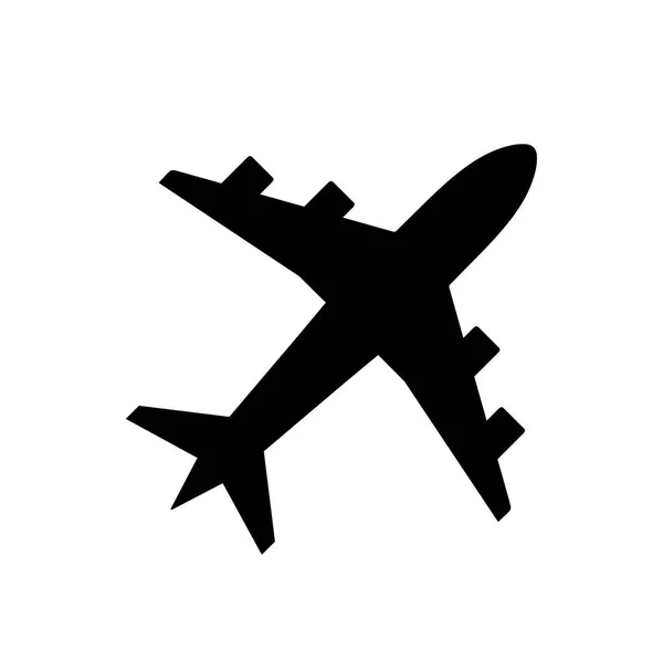 Flugzeug Ikone Flugzeug Icon Transport Logo Vorlage — Stockvektor