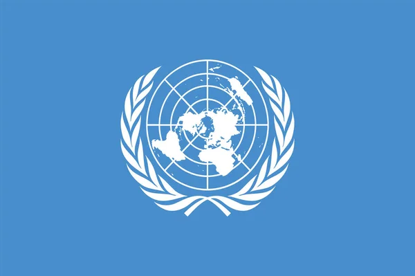 Flagge Der Vereinten Nationen Flaggenvektor Der Vereinten Nationen Symbol — Stockvektor