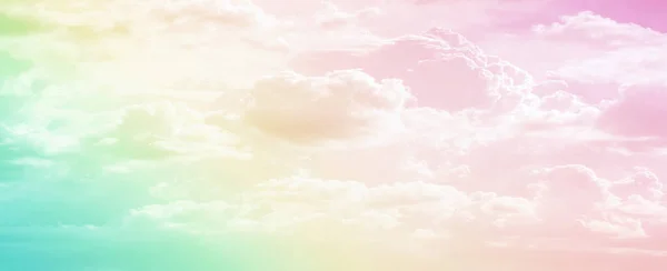 Небо Облачный Фон Пестротой Цвета Фон Небесного Облака Пастельным Градиентом — стоковое фото