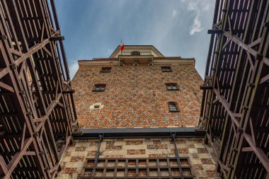 Lublin 'deki atlı karnaval manzarası Lublin, Polonya