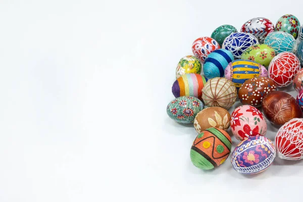 Una Sencilla Composición Pascua Con Espacio Blanco Para Llenar Huevos — Foto de Stock