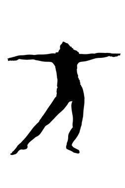 Yoga pozu vermiş bir kadının zarif silueti kollarını gökyüzüne doğru uzatarak özgürlük ve denge ruhunu yakalıyor.