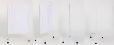 Bu seyyar mahremiyet ekranları hastane ve klinikler için harikadır. Hasta gizliliği ve bakımını sağlarlar.