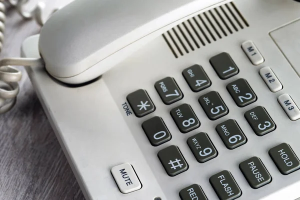 Landline Phone Buttons Table Selective Focus Royalty Free Stock Photos