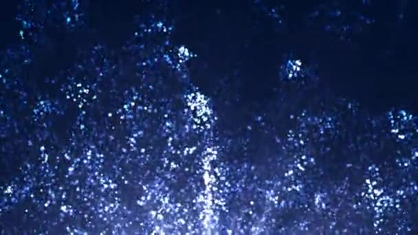 Μαγικά Χριστούγεννα Σωματίδια Μπλε Φόντο — Αρχείο Βίντεο