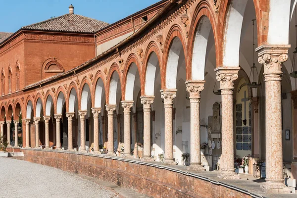 Ferrara Itália Março 2022 Passeando Dentro Cemitério Monumental Casa Charter — Fotografia de Stock