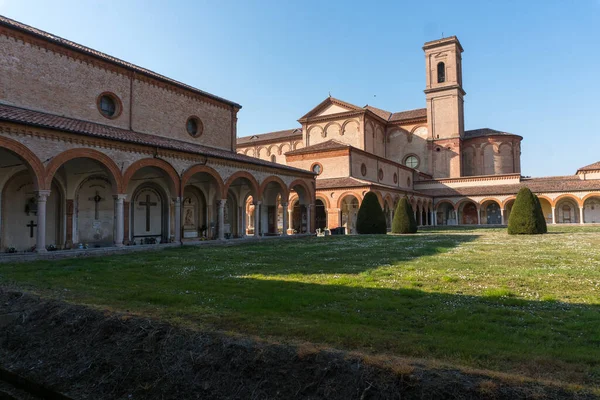 Ferrara Marzo 2022 Passeggiata Nel Cimitero Monumentale Della Certosa Ferrara — Foto Stock