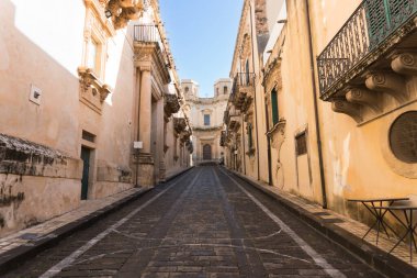Noto,Italy-May 8, 2022:View of the beautiful Montevenere church during a sunny day