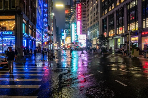 New York City Usa August 2019 Menschen Und Touristen Flanieren — Stockfoto